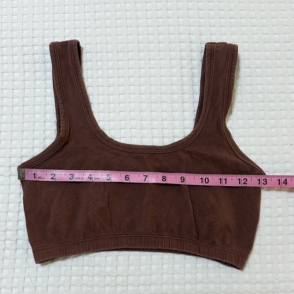 ARQ Full Coverage Bra Organic Cotton Stretch Made In USA Brown Women’s Sz Medium - Picture 5 of 7